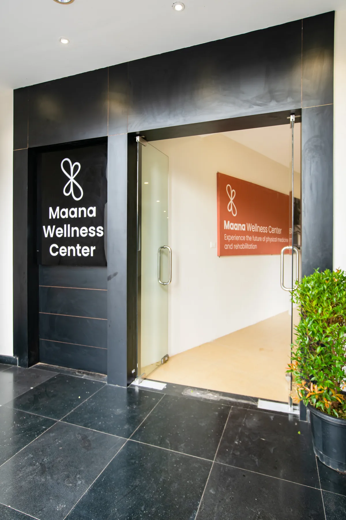 The entrance of a Maana clinic